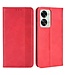 SoFetch SoFetch Rood Retrostijl Bookcase Hoesje voor de OnePlus Nord 2T