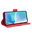 SoFetch SoFetch Rood Pasjeshouder Modern Bookcase Hoesje voor de OnePlus Nord 2T