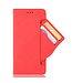 SoFetch SoFetch Rood Pasjeshouder Modern Bookcase Hoesje voor de OnePlus Nord 2T