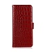 SoFetch SoFetch Rood Krokodillen Bookcase Hoesje voor de OnePlus Nord 2T