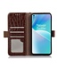 SoFetch SoFetch Bruin Krokodillen Bookcase Hoesje voor de OnePlus Nord 2T