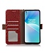 SoFetch SoFetch Rood Krokodillen Bookcase Hoesje voor de OnePlus Nord 2T