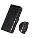 SoFetch SoFetch Zwart Krokodillen Bookcase Hoesje voor de OnePlus Nord 2T