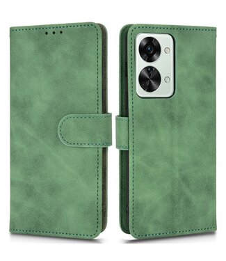 SoFetch Groen Zacht Bookcase Hoesje OnePlus Nord 2T