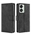 SoFetch SoFetch Zwart Vintage Krokodillen Bookcase Hoesje voor de OnePlus Nord 2T