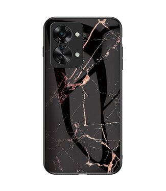 SoFetch Goud Zwart Marmer Hybride Hoesje OnePlus Nord 2T