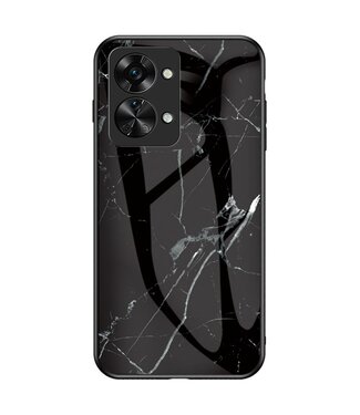 SoFetch Zwart Marmer Hybride Hoesje OnePlus Nord 2T