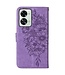 SoFetch SoFetch Paars Vlinder Bookcase Hoesje met Polsbandje voor de OnePlus Nord 2T