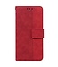 SoFetch SoFetch Rood Geometrisch Bookcase Hoesje met Polsbandje voor de OnePlus Nord 2T