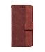 SoFetch SoFetch Bruin Geometrisch Bookcase Hoesje met Polsbandje voor de OnePlus Nord 2T