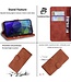 SoFetch SoFetch Bruin Krasbestendig Elegant Bookcase Hoesje voor de OnePlus Nord 2T