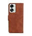 SoFetch SoFetch Bruin Krasbestendig Elegant Bookcase Hoesje voor de OnePlus Nord 2T