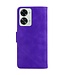 SoFetch SoFetch Paars Krasbestendig Elegant Bookcase Hoesje voor de OnePlus Nord 2T