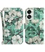 SoFetch SoFetch Groen Magnolia Bookcase Hoesje met Polsbandje voor de OnePlus Nord 2T