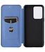 SoFetch SoFetch Blauw Magnetisch Carbon Bookcase Hoesje voor de OnePlus Nord 2T