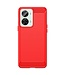 SoFetch SoFetch Rood Slim Carbon TPU Hoesje voor de OnePlus Nord 2T