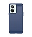 SoFetch SoFetch Blauw Slim Carbon TPU Hoesje voor de OnePlus Nord 2T