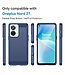 SoFetch SoFetch Blauw Slim Carbon TPU Hoesje voor de OnePlus Nord 2T