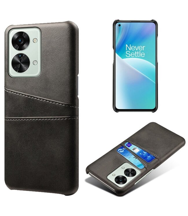 SoFetch SoFetch Zwart Pasjeshouder Zakelijk Hybride Hoesje voor de OnePlus Nord 2T
