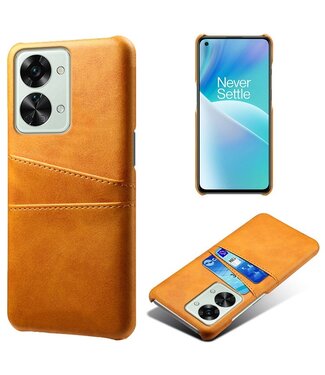 SoFetch Oranje Pasjeshouder Zakelijk Hybride Hoesje OnePlus Nord 2T