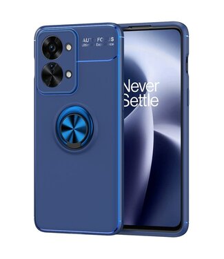 SoFetch Blauw Ring Houder TPU Hoesje OnePlus Nord 2T
