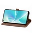 SoFetch SoFetch Bruin Portemonnee Kant Bloem Bookcase Hoesje voor de OnePlus Nord 2T