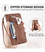 SoFetch SoFetch Bruin Portemonnee Kant Bloem Bookcase Hoesje voor de OnePlus Nord 2T