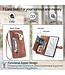 SoFetch SoFetch Bruin Portemonnee Kant Bloem Bookcase Hoesje voor de OnePlus Nord 2T