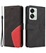 SoFetch SoFetch Zwart Twee kleuren Bookcase Hoesje voor de OnePlus Nord 2T