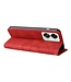 SoFetch SoFetch Rood Twee kleuren Bookcase Hoesje met Polsbandje voor de OnePlus Nord 2T
