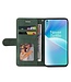 SoFetch SoFetch Groen Twee kleuren Bookcase Hoesje met Polsbandje voor de OnePlus Nord 2T