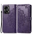 SoFetch SoFetch Paars Mandala Bookcase Hoesje met Polsbandje voor de OnePlus Nord 2T