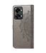 SoFetch SoFetch Grijs Mandala Bookcase Hoesje met Polsbandje voor de OnePlus Nord 2T