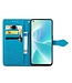 SoFetch SoFetch Blauw Mandala Bookcase Hoesje met Polsbandje voor de OnePlus Nord 2T
