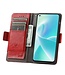 CASENEO Caseneo Rood RFID Modern Bookcase Hoesje voor de OnePlus Nord 2T