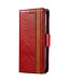 CASENEO Caseneo Rood RFID Modern Bookcase Hoesje voor de OnePlus Nord 2T