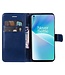 SoFetch SoFetch Blauw Modern Bookcase Hoesje met Polsbandje voor de OnePlus Nord 2T