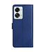 SoFetch SoFetch Blauw Modern Bookcase Hoesje met Polsbandje voor de OnePlus Nord 2T