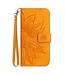 SoFetch SoFetch Geel Zonnebloem Bookcase Hoesje voor de OnePlus Nord 2T