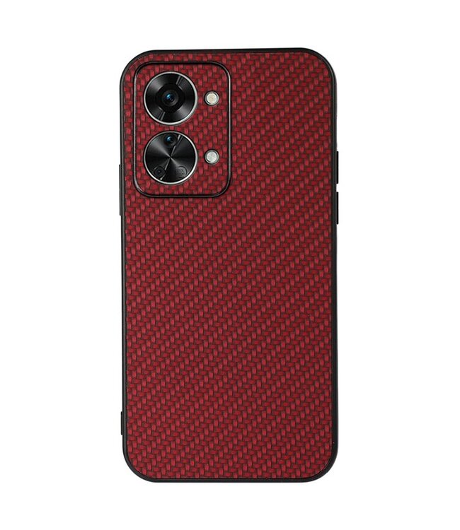 SoFetch SoFetch Rood Krasbestendig TPU Hoesje voor de OnePlus Nord 2T