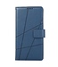 DF-06 Blauw Lijnen Bookcase Hoesje met Polsbandje voor de Google Pixel 8