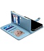 ESEBLE Blauw RFID Kleurrijke blaadjes Wallet Hoesje voor de Google Pixel 8 Pro