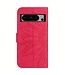 SoFetch Roze Zonnebloem Bookcase Hoesje voor de Google Pixel 8 Pro