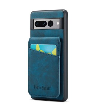 Fierre Shann Blauw Pasjeshouder Houder Hybride Hoesje Google Pixel 8 Pro