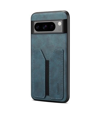 Denior Blauw Pasjeshouder Modern Hybride Hoesje Google Pixel 8 Pro