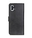 SoFetch Zwart Krasbestendig Bookcase Hoesje voor de Nothing Phone (1)
