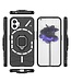 SoFetch Zwart Houder Modern Hybride Hoesje voor de Nothing Phone (1)