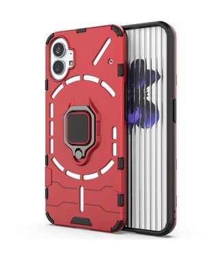 SoFetch Rood Houder Modern Hybride Hoesje Nothing Phone (1)