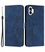 SoFetch Saffierblauw Smile Bookcase Hoesje met Polsbandje voor de Nothing Phone (1)
