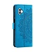 SoFetch Blauw Mandala Bookcase Hoesje met Polsbandje voor de Nothing Phone (1)